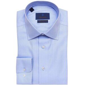 David Donahue Sky Blue Non-Iron Dress Shirt – Trim Fit